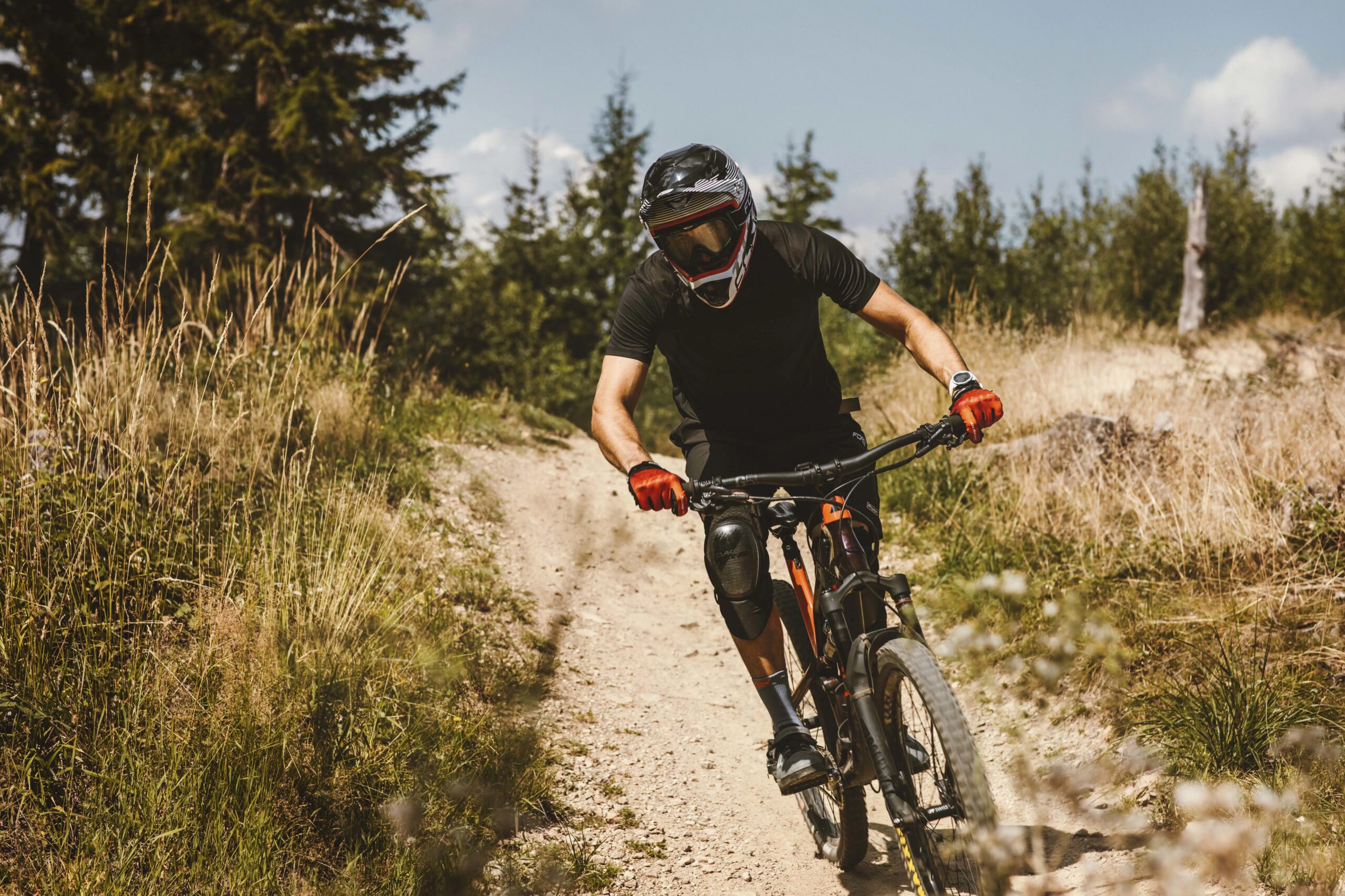 rukavice FORCE MTB SWIPE letní,červené XL - Obrázek 2