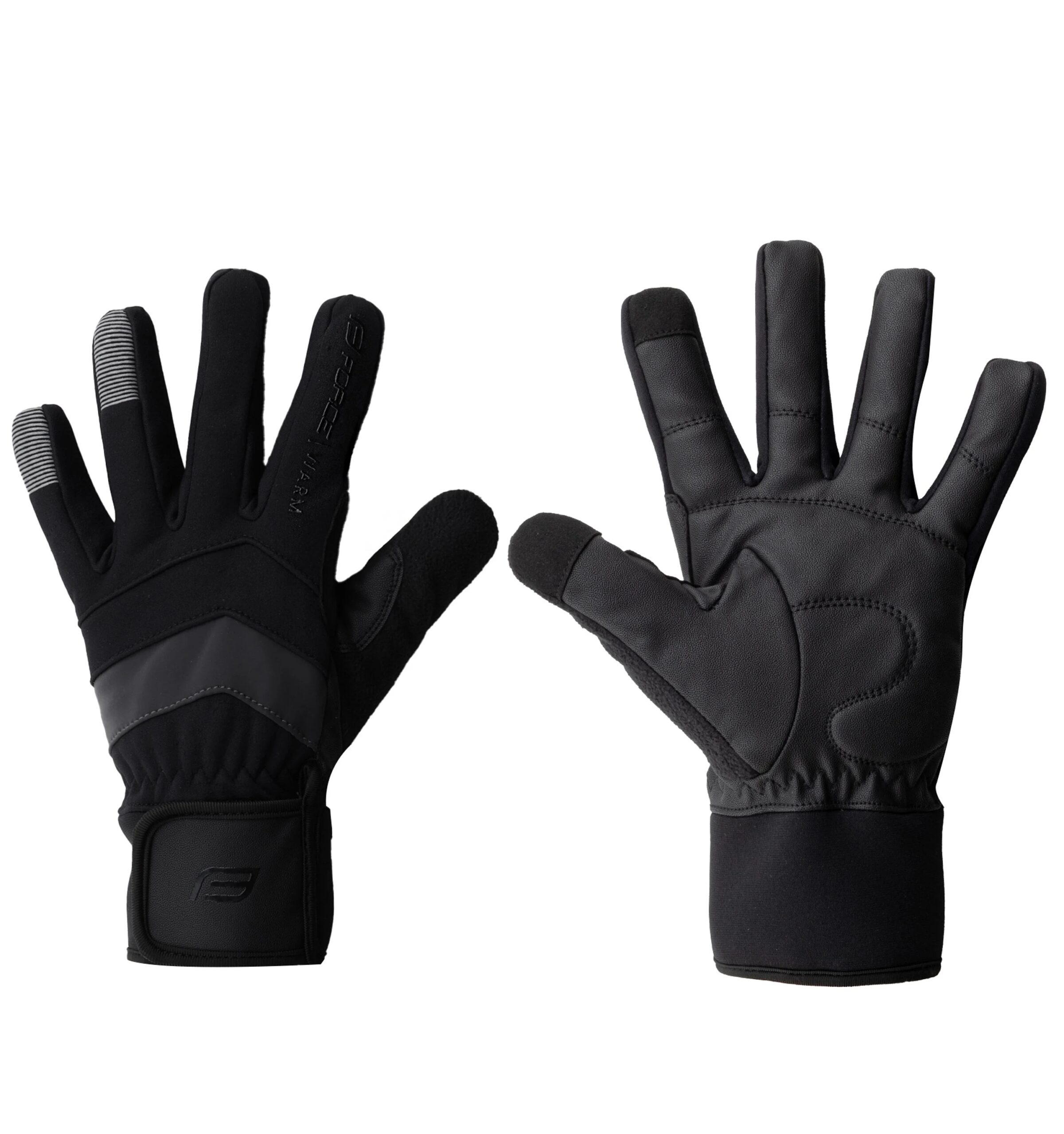 rukavice FORCE WARMER, černé L