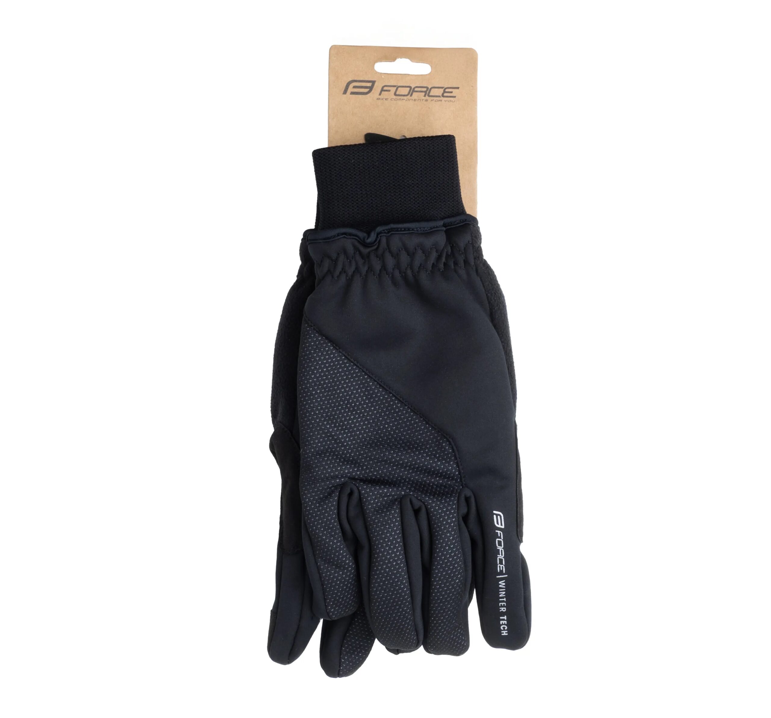 rukavice FORCE WINTER TECH, černé L - Obrázek 2