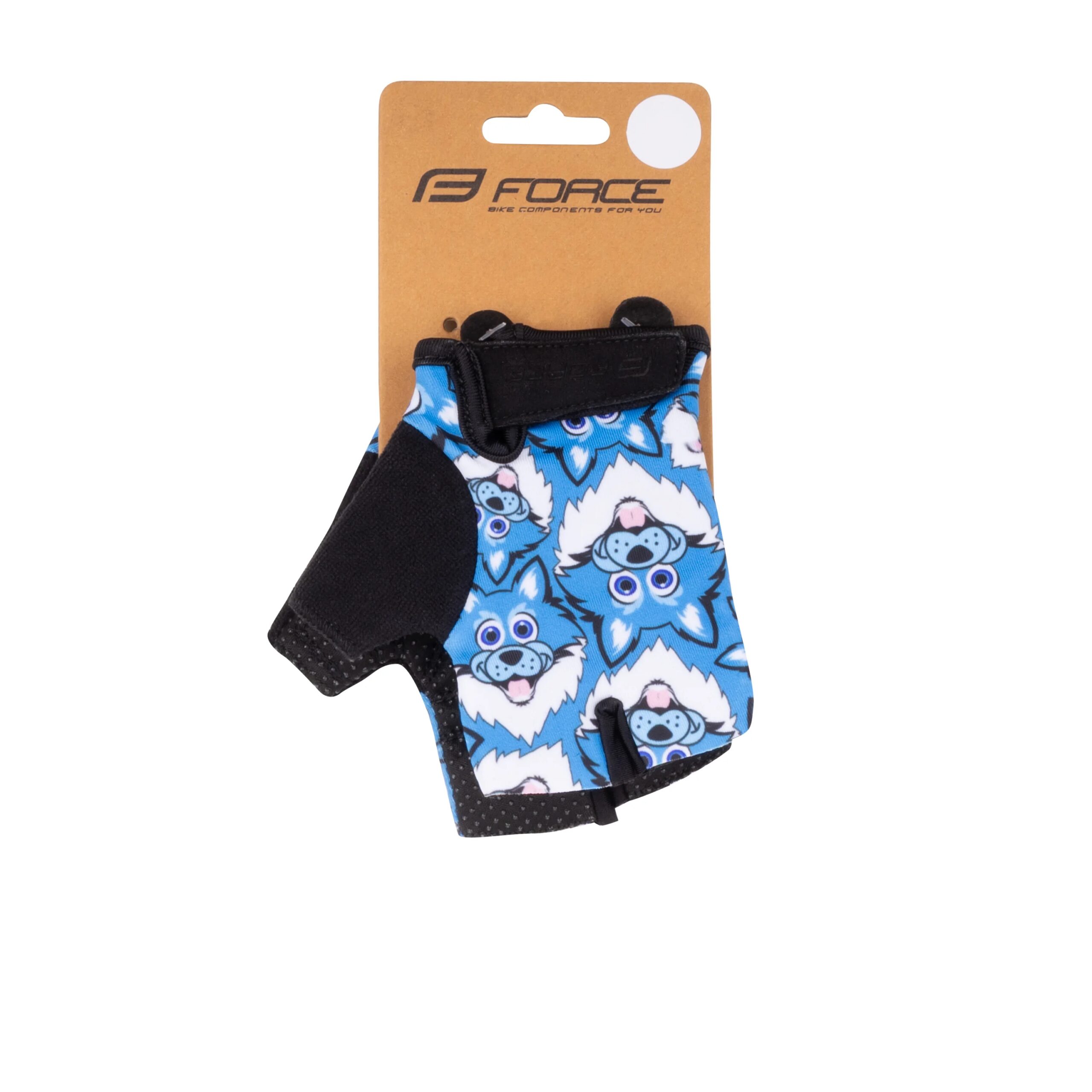 rukavice FORCE WOLFIE KID, růžové M - Obrázek 4
