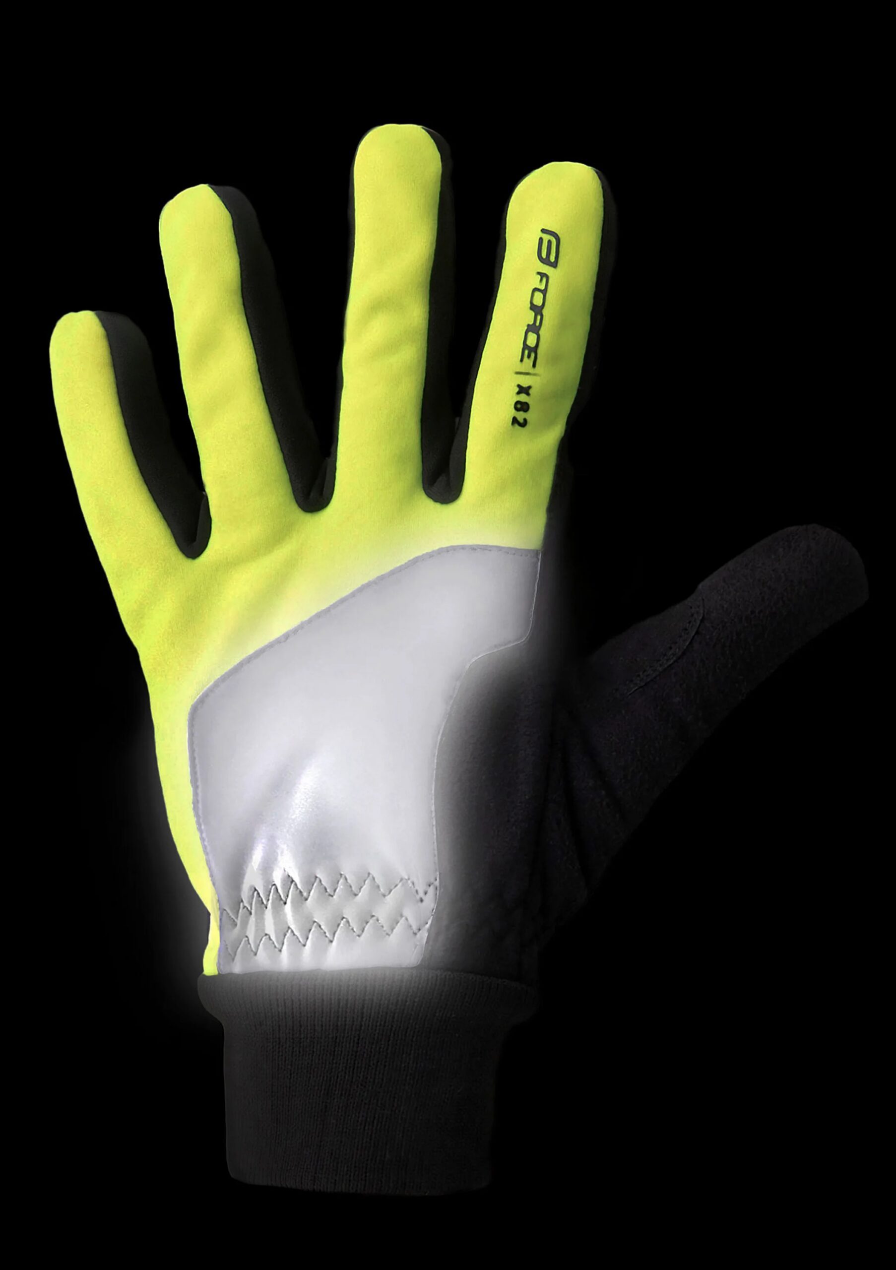 rukavice FORCE X82, fluo M - Obrázek 2