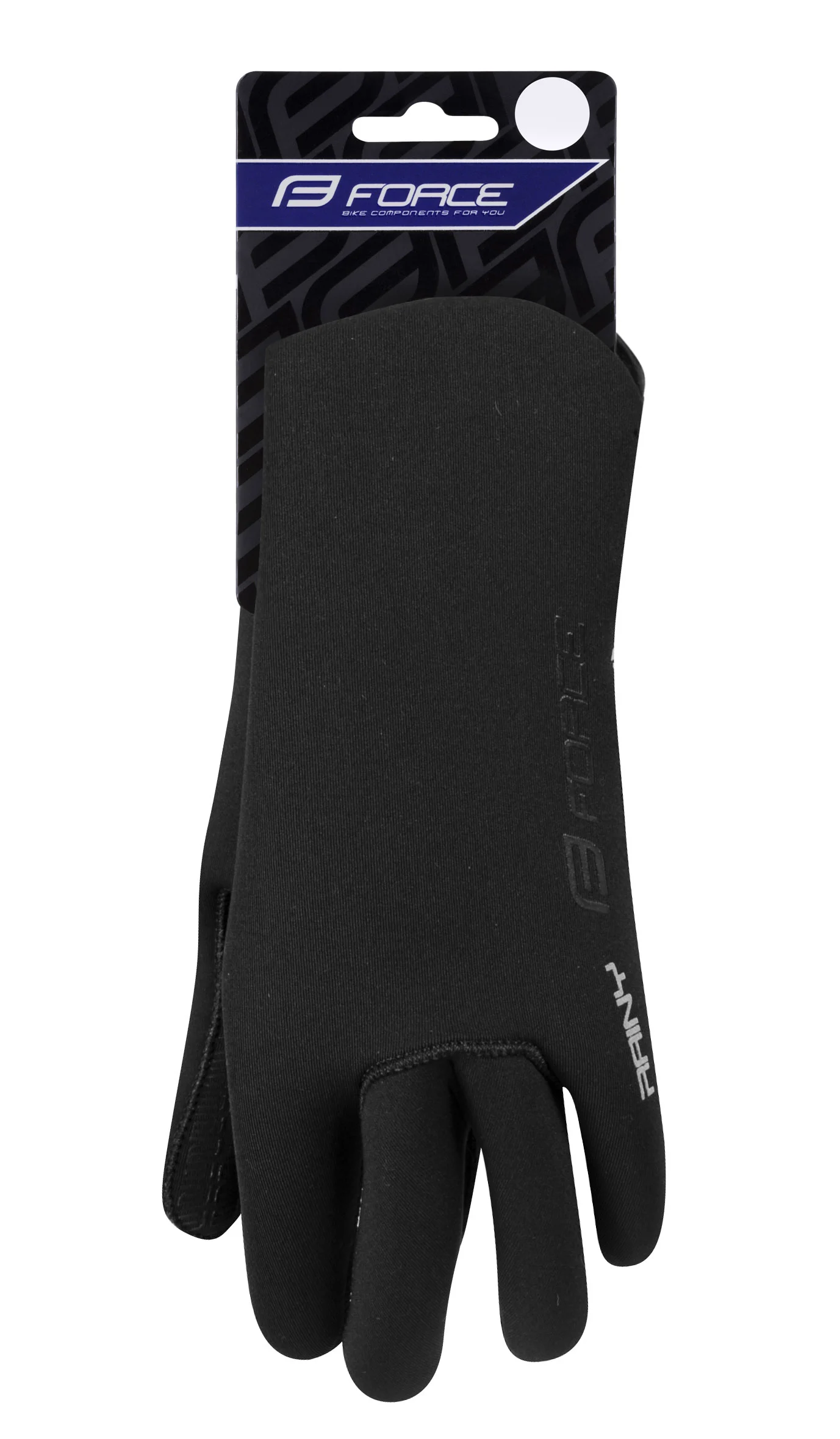 rukavice neoprénové FORCE RAINY, černé M - Obrázek 2