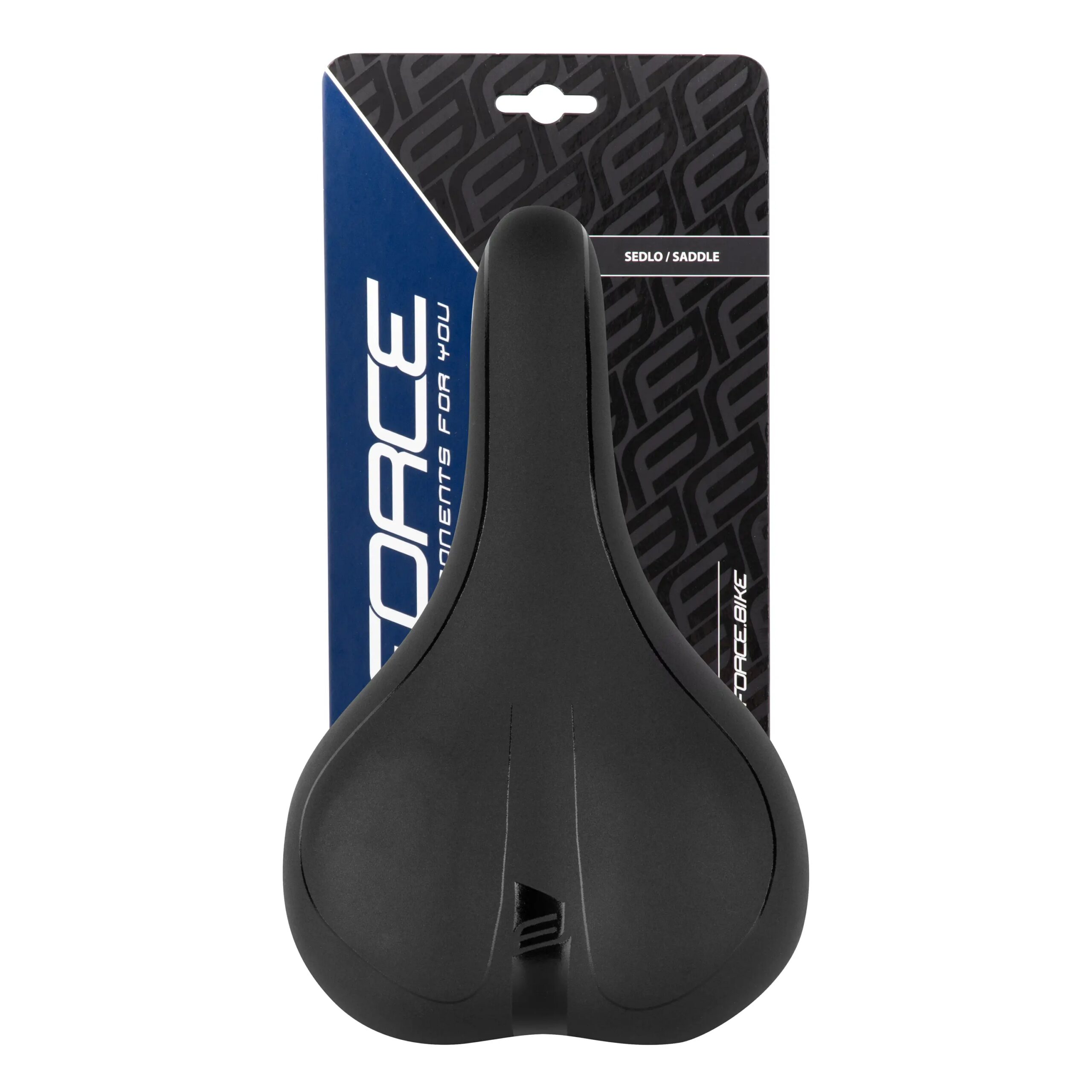 sedlo FORCE COMFORT GEL turistické, černé - Obrázek 5