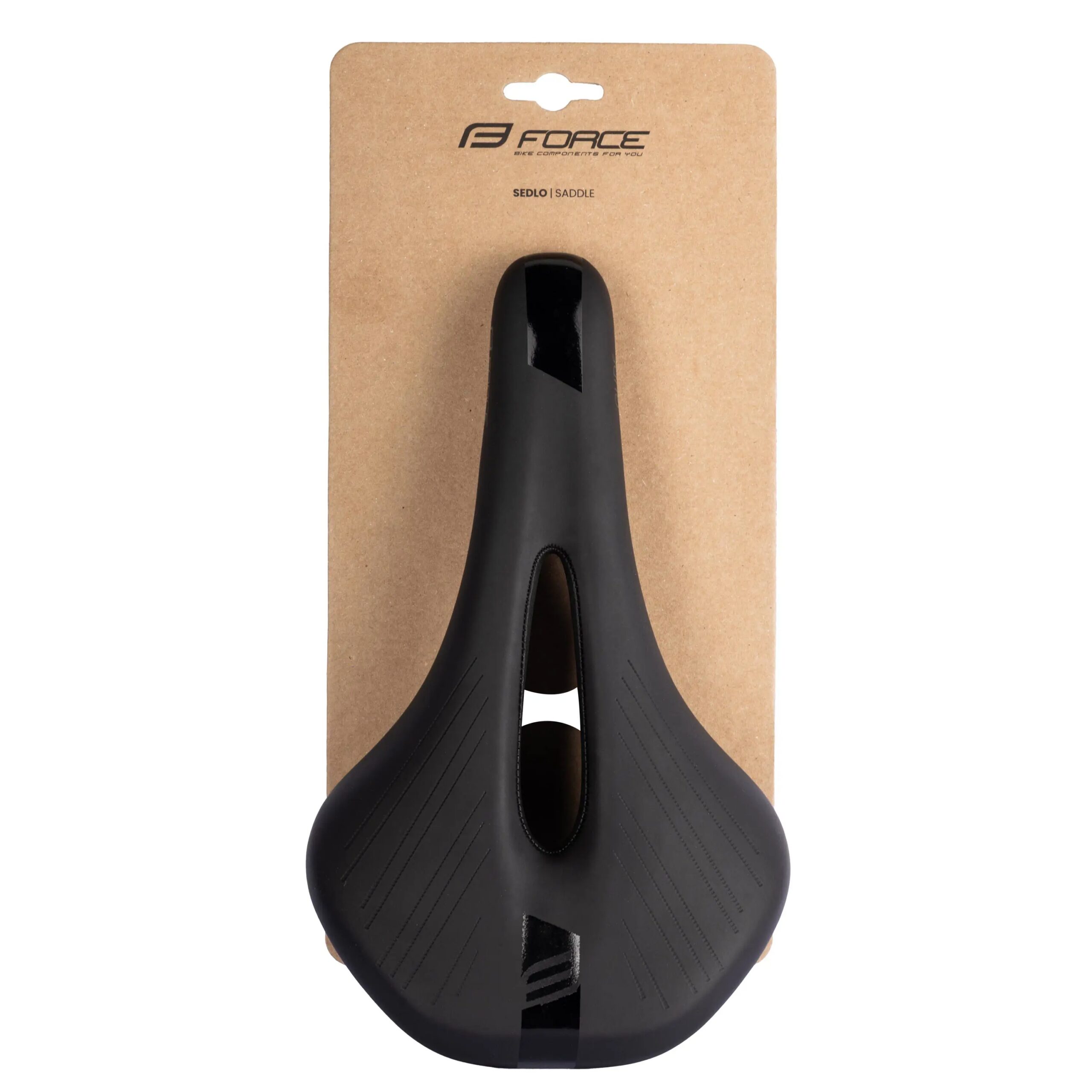 sedlo FORCE GLIDE sportovní, černé - Obrázek 5