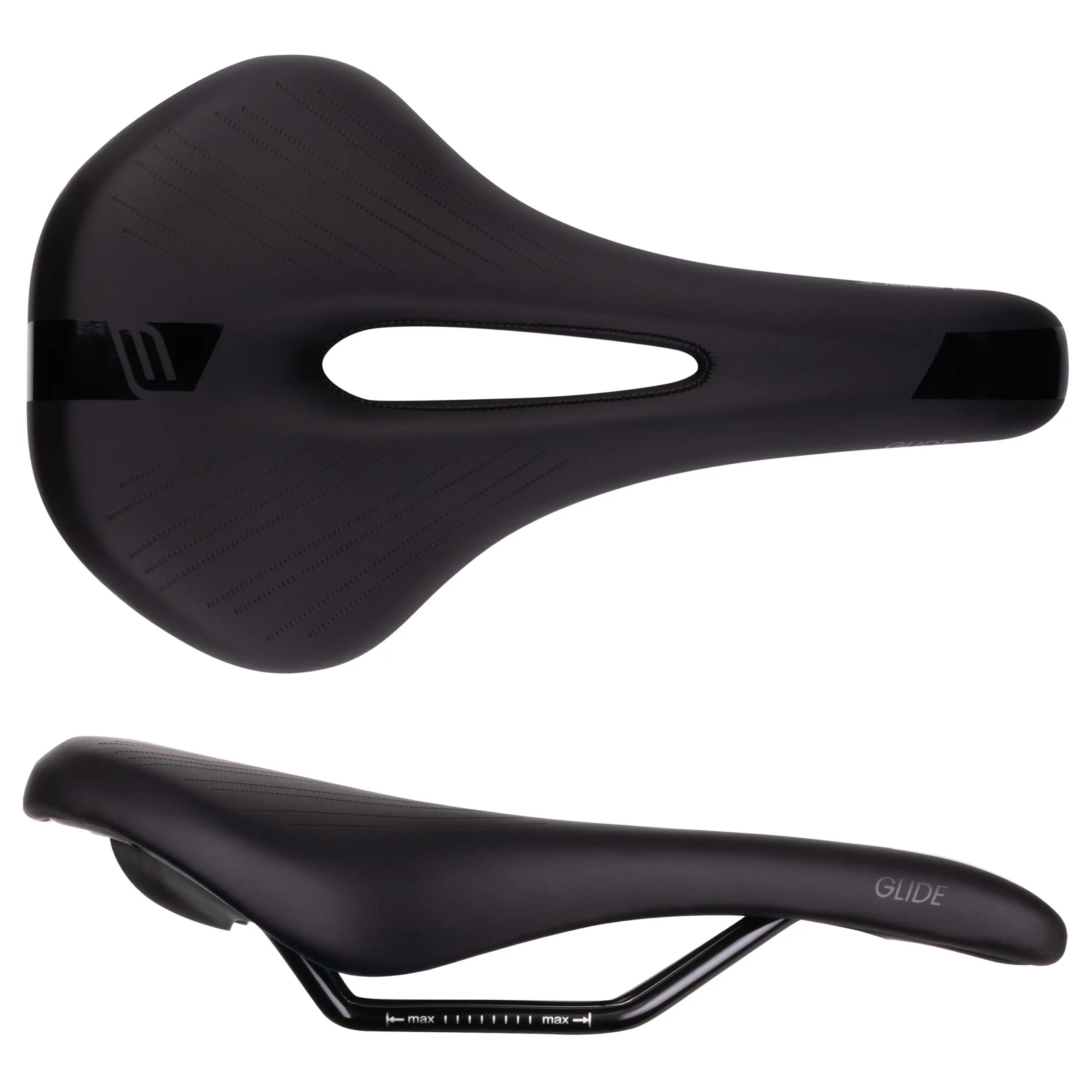 sedlo FORCE GLIDE sportovní, černé - Obrázek 3