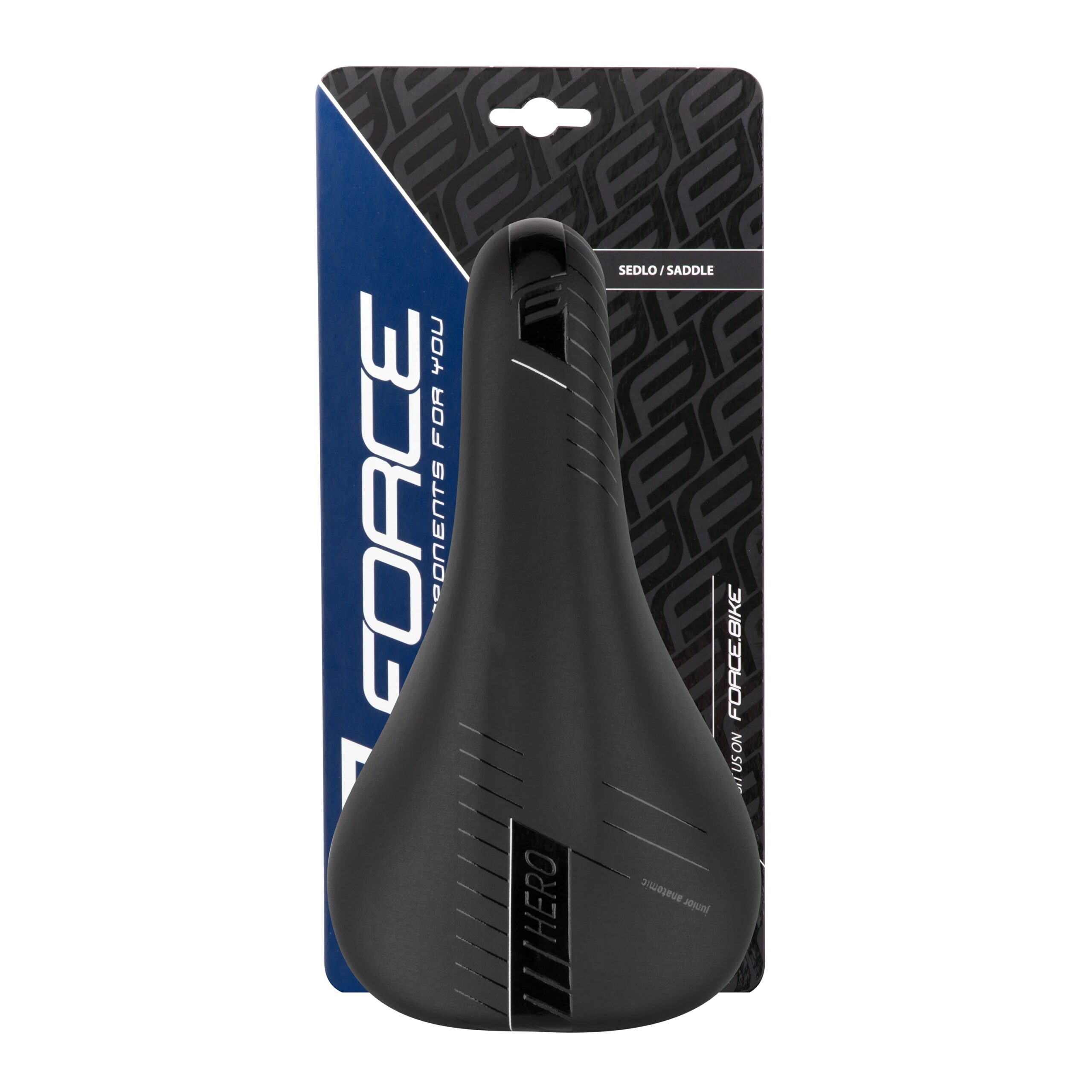 sedlo FORCE HERO 20-24" dětské, černo-bílé - Obrázek 5