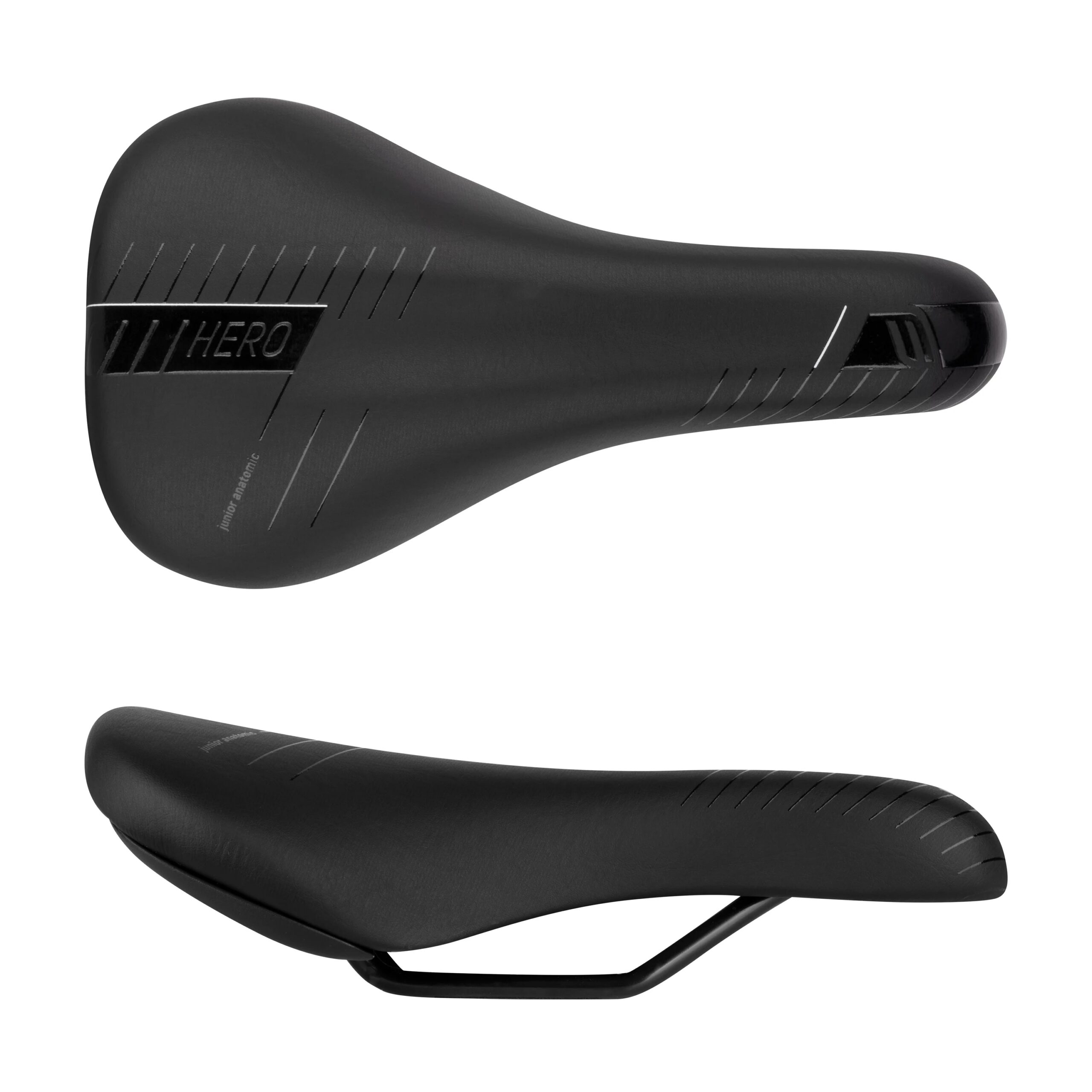 sedlo FORCE HERO 20-24" dětské, černo-bílé - Obrázek 3