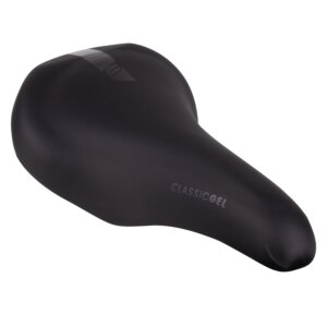 sedlo FORCE K2 CLASSIC GEL turistické , černé