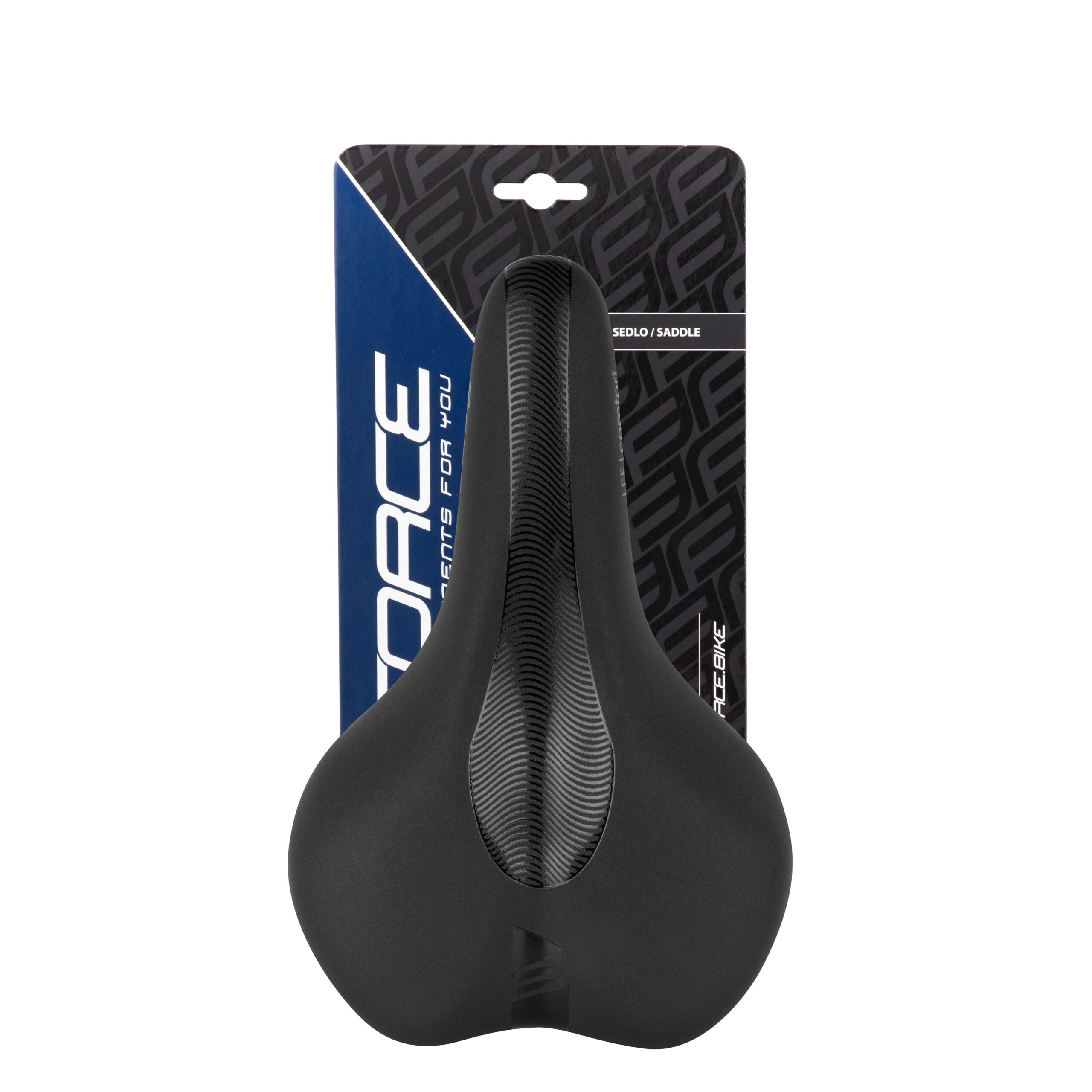 sedlo FORCE LEE COMFORT turistické., černé - Obrázek 5