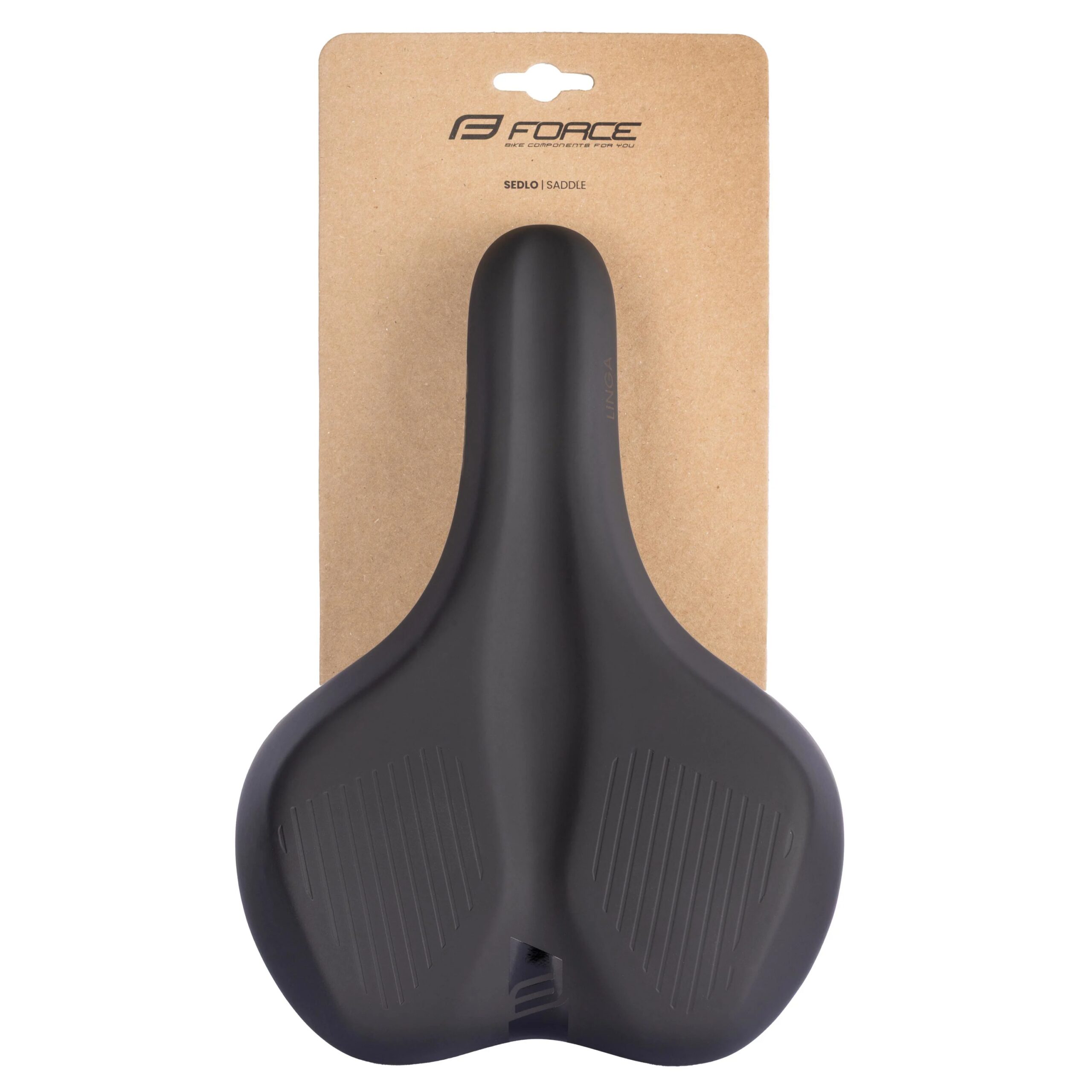 sedlo FORCE LINGA2 turistické, černé - Obrázek 5