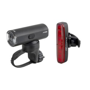 světla sada FORCE PIPE USB přední+zadní
