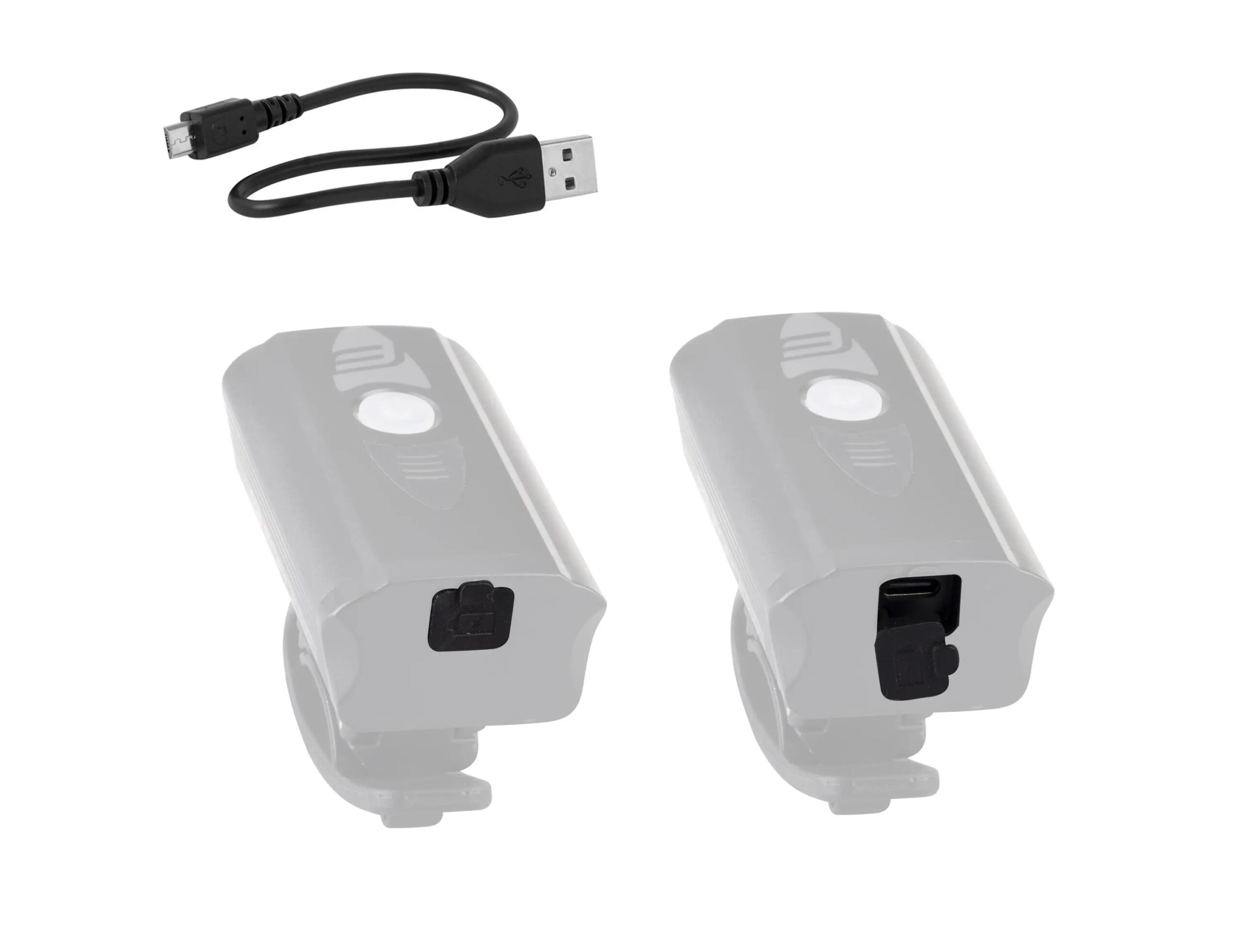 světlo přední FORCE DIVER 900 LM, USB, černé - Obrázek 2