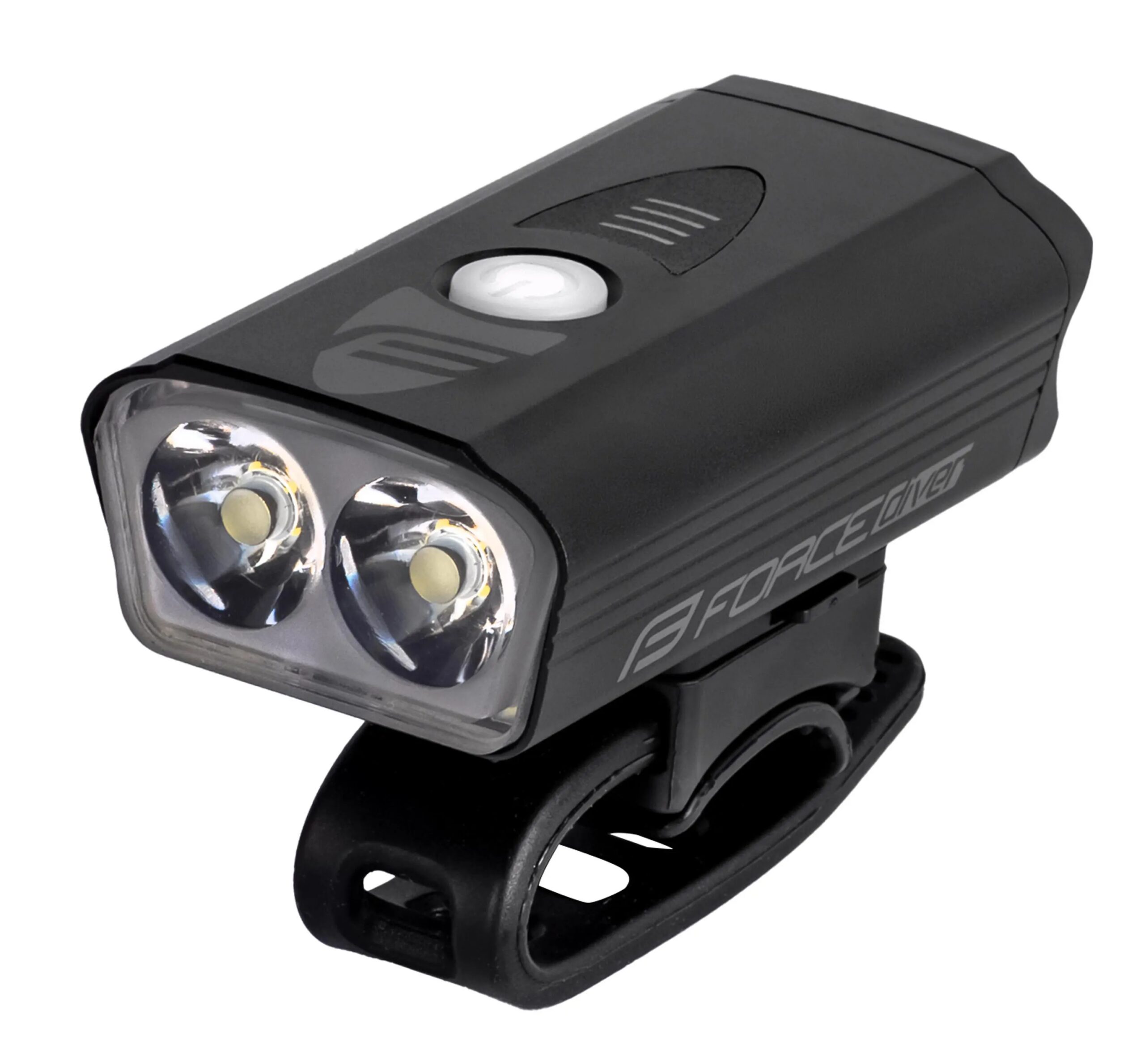 světlo přední FORCE DIVER 900 LM, USB, černé
