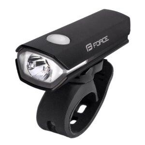 světlo přední FORCE FLUX 200LM USB, černé