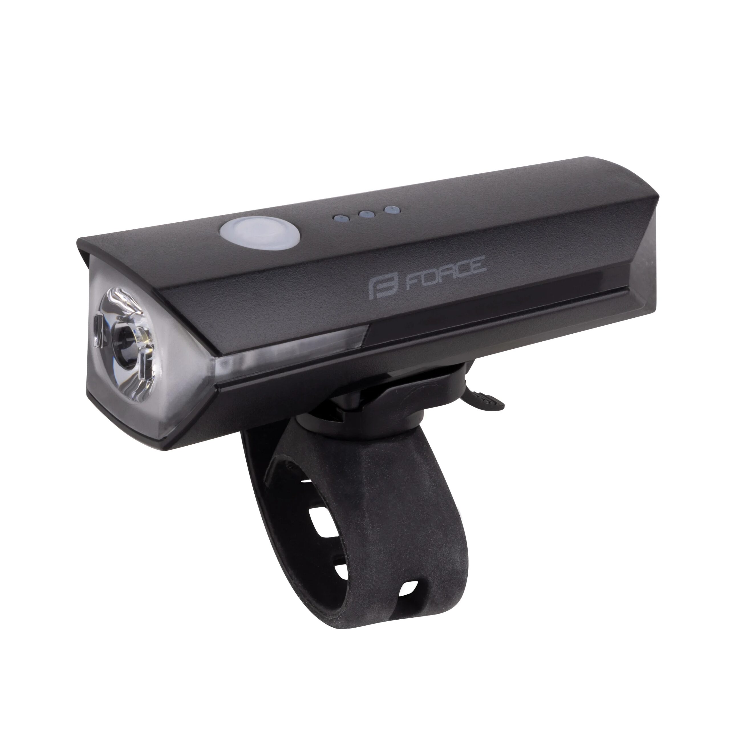 světlo přední FORCE FLUX 550LM USB, černé - Obrázek 2