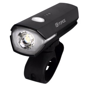 světlo přední FORCE FLUX 550LM USB, černé