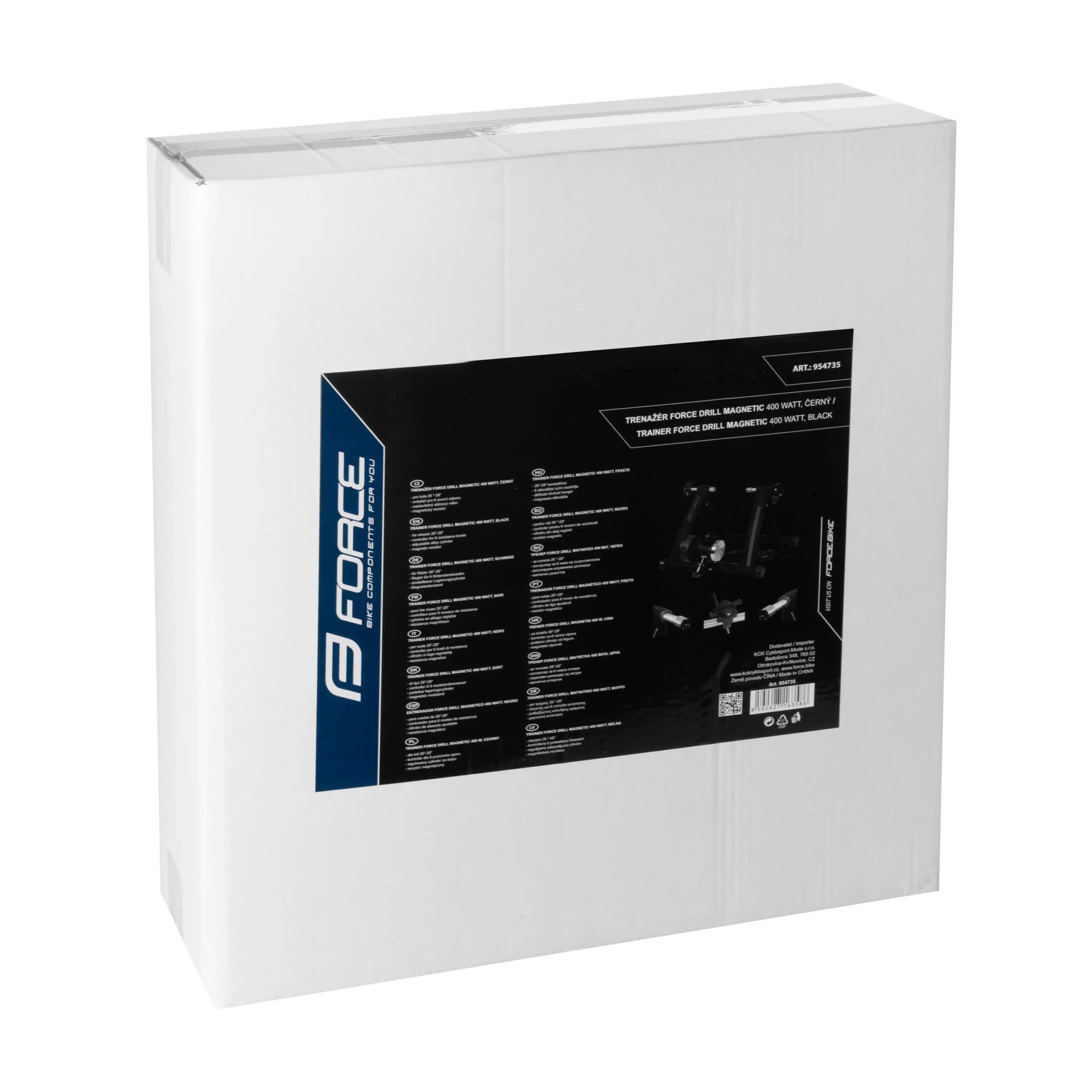 trenažér FORCE DRILL MAGNETIC 400watt Fe, černý - Obrázek 8