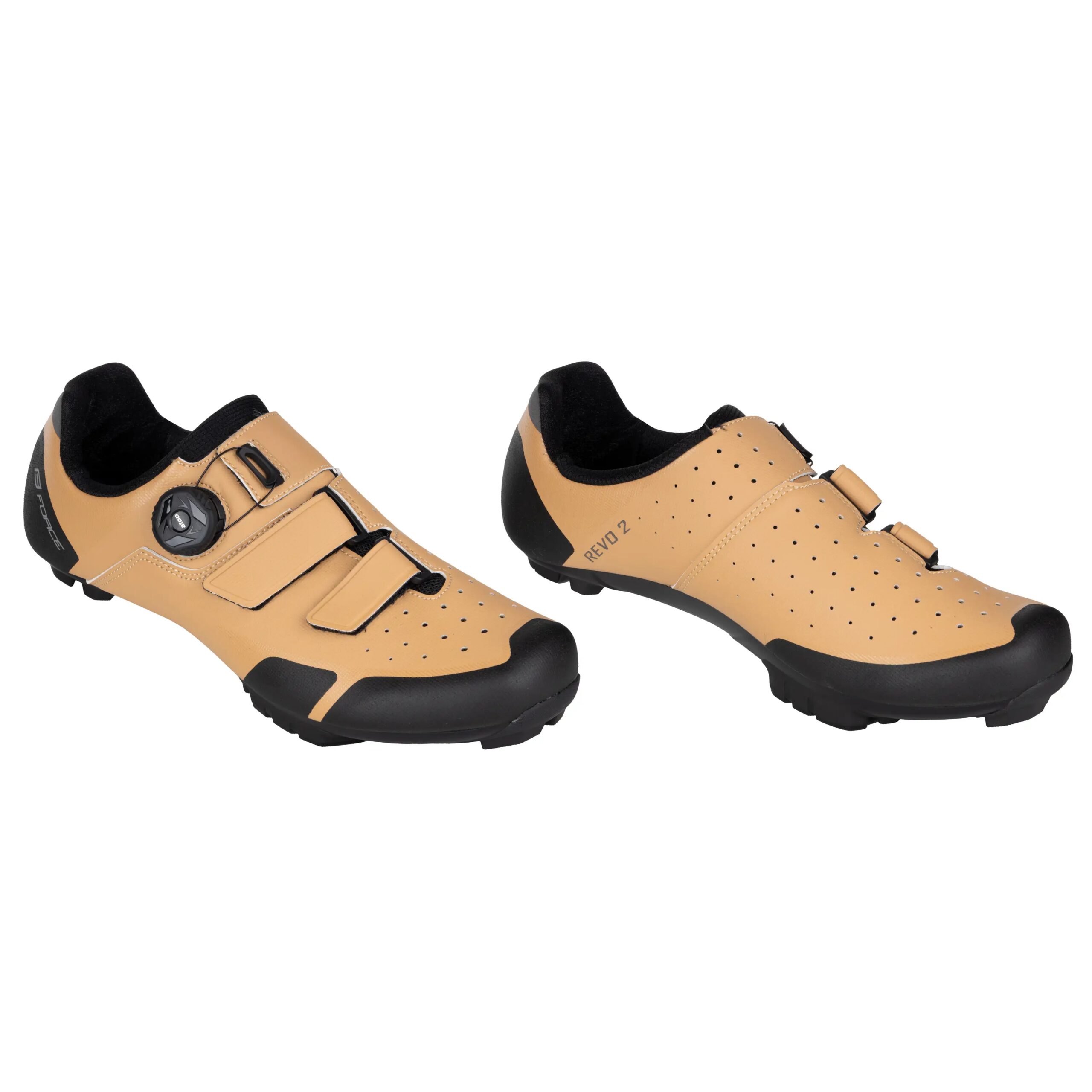 tretry FORCE MTB REVO 2, světle hnědé 40 - Obrázek 2