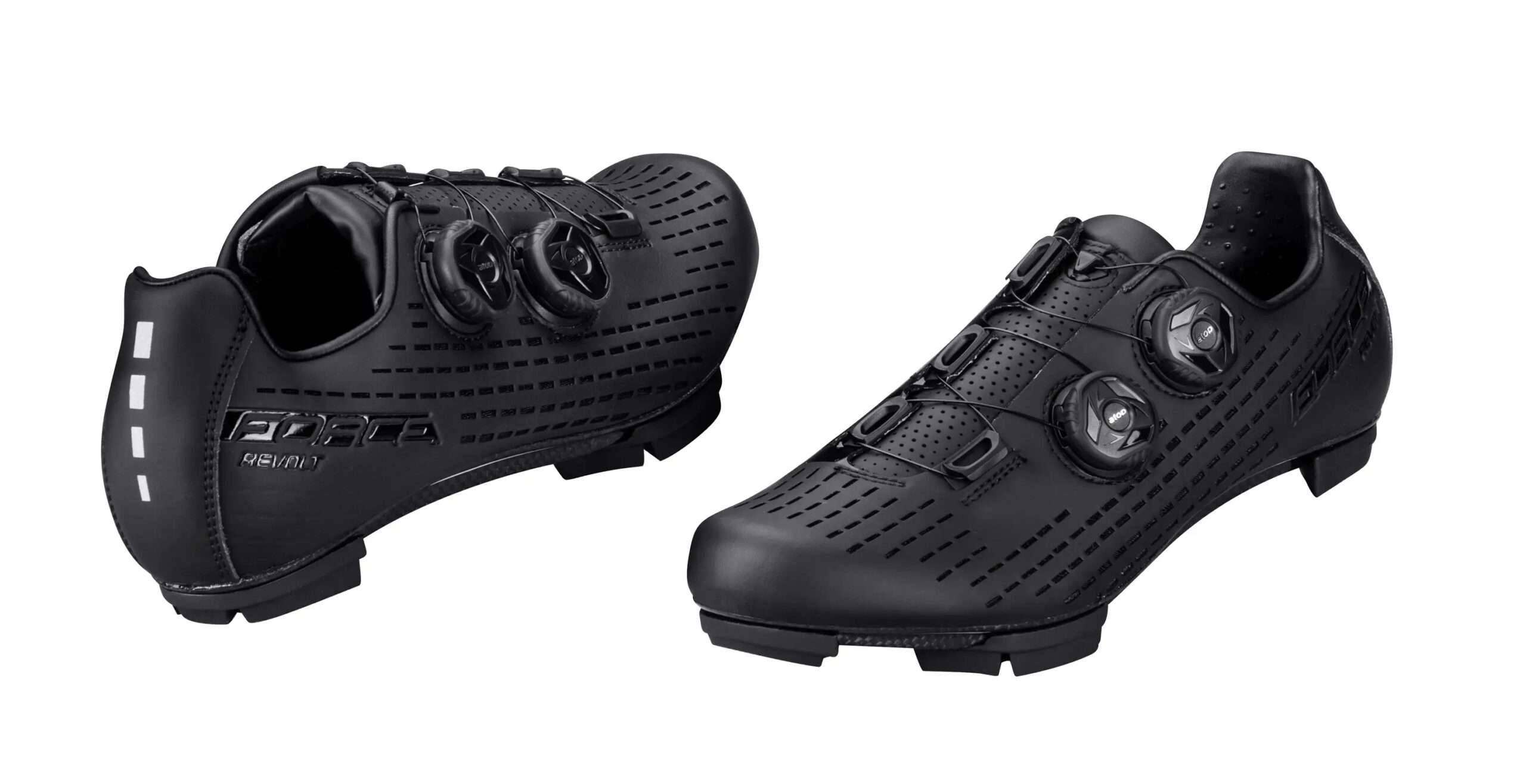 tretry FORCE MTB REVOLT CARBON, černé 42 - Obrázek 3