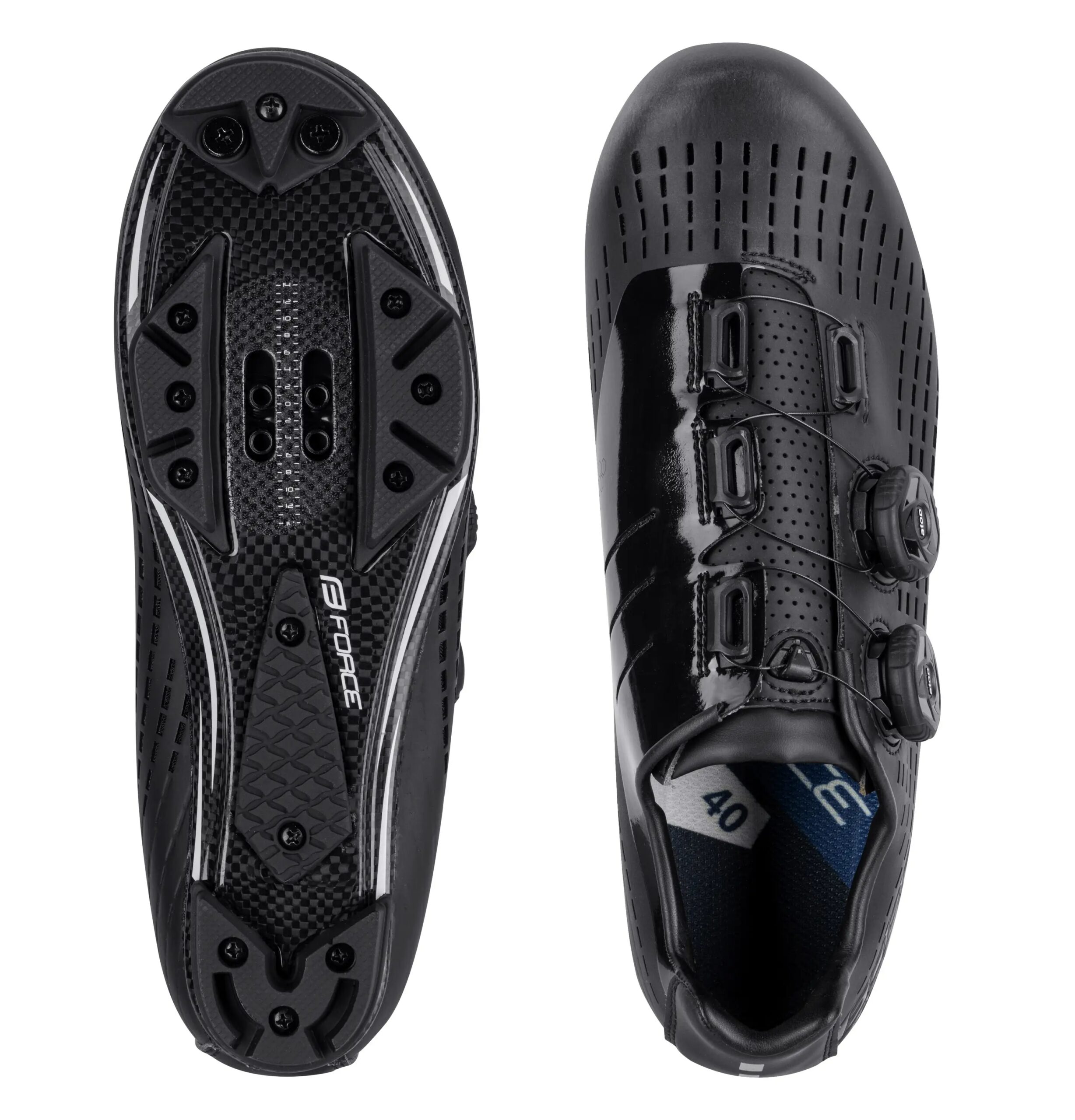 tretry FORCE MTB REVOLT CARBON, černé 42 - Obrázek 4