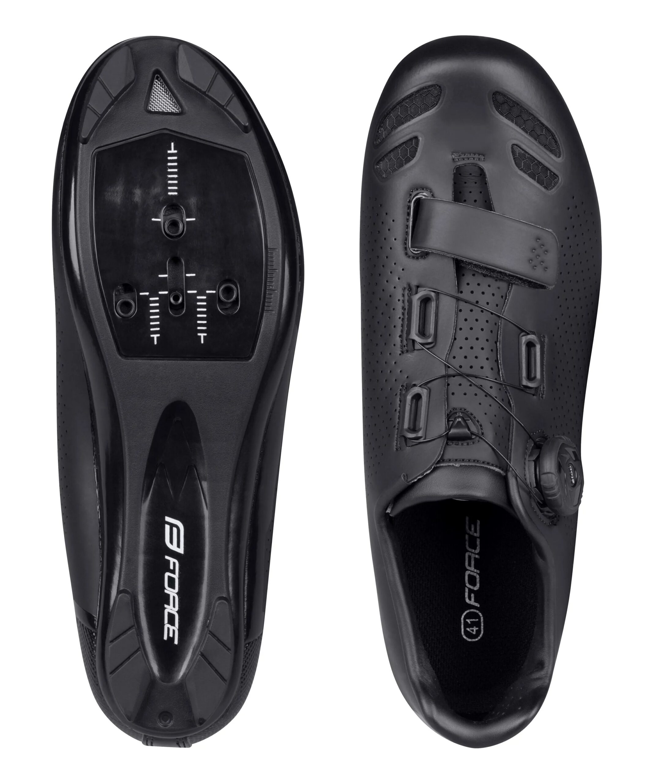 tretry FORCE ROAD HERO PRO, černé 36 - Obrázek 4