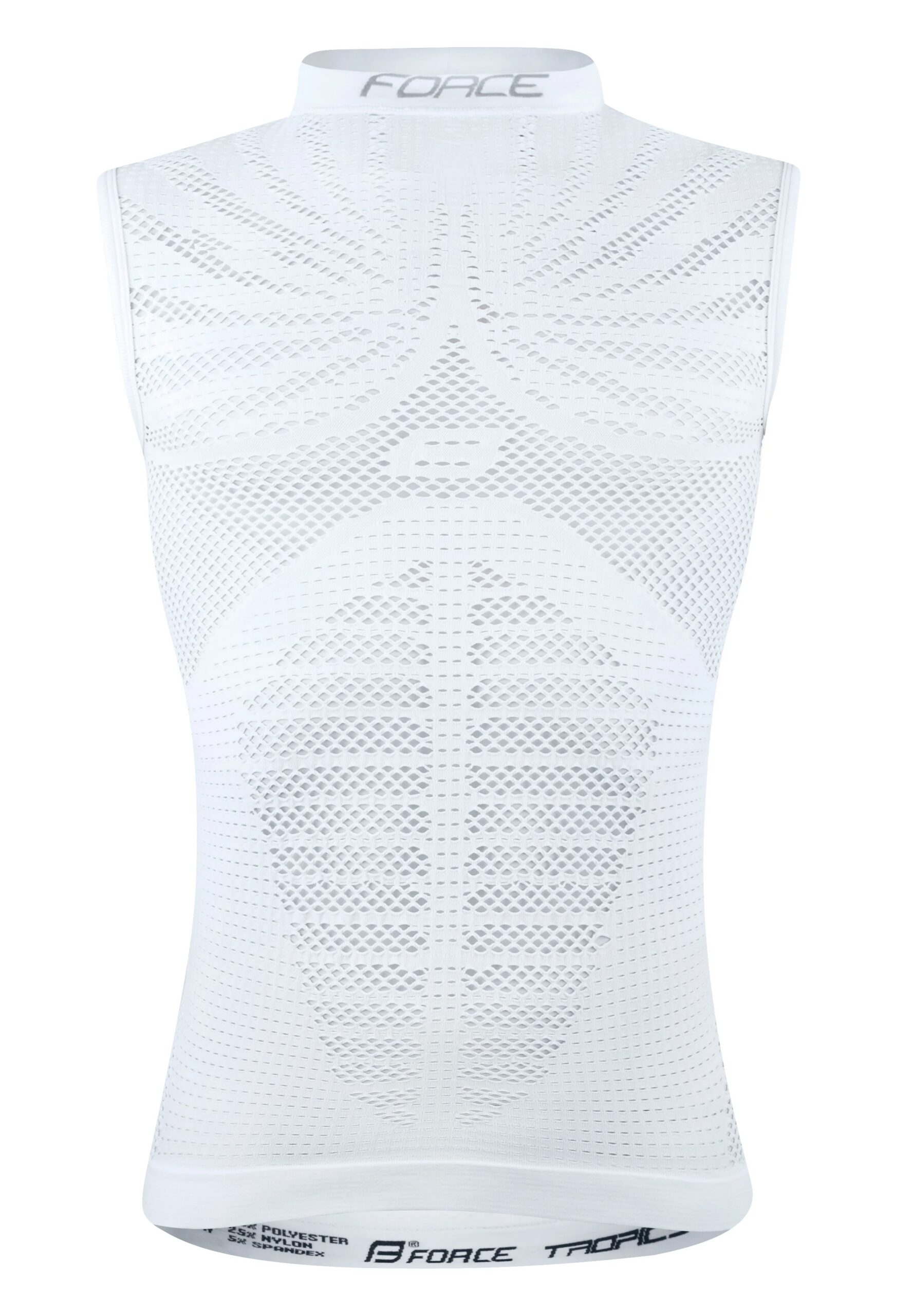 triko funkční F TROPIC bez rukávů, bílé 2XL-3XL