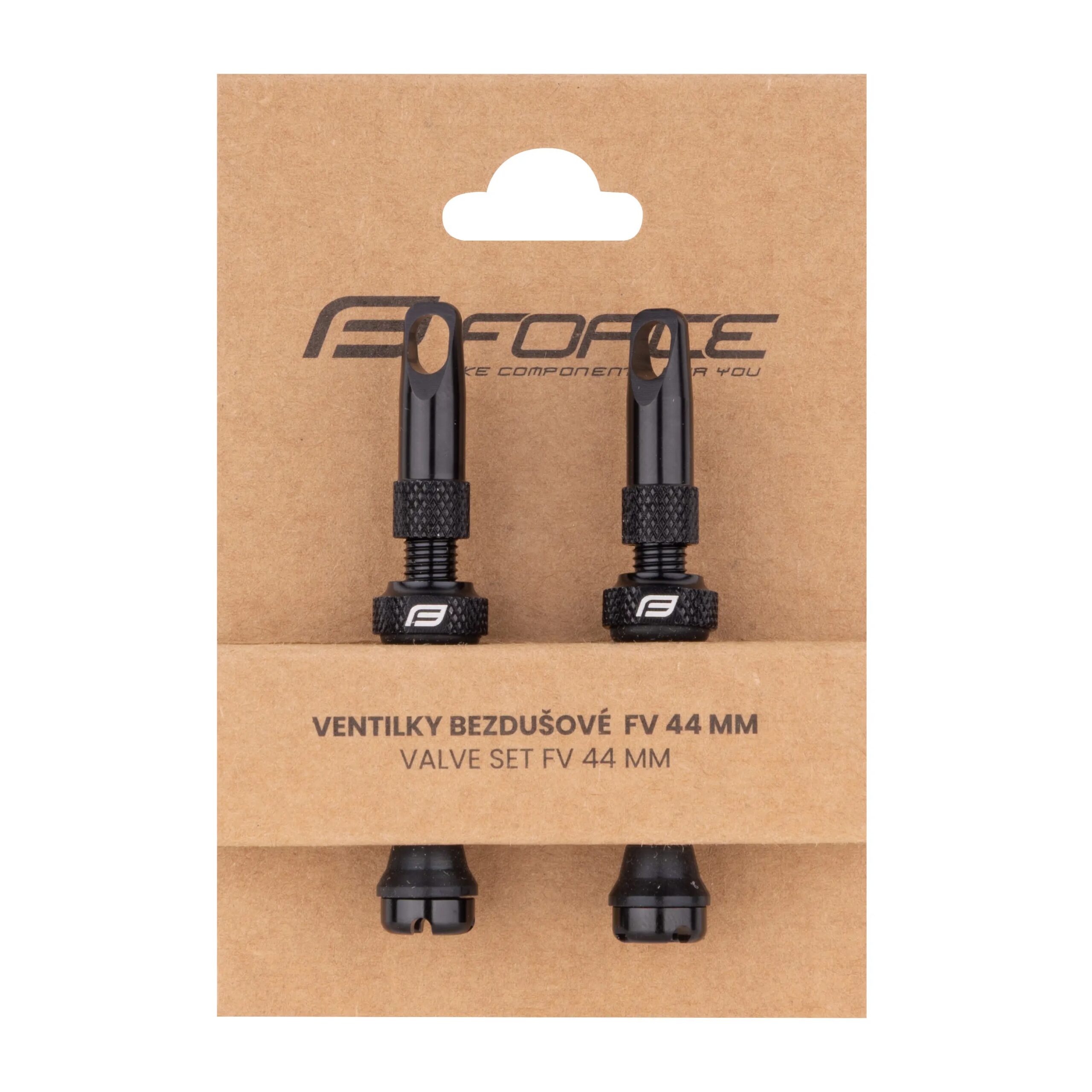 ventilky FORCE pro bezdušový systém 2xFV 44mm,čern - Obrázek 2