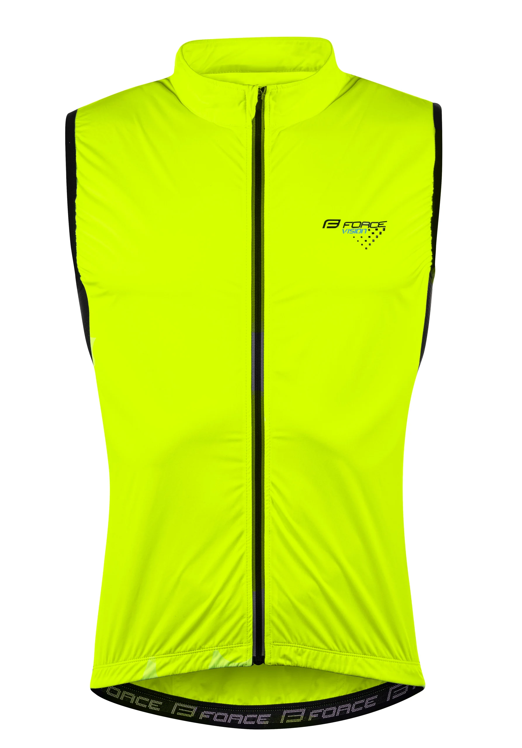 vesta FORCE VISION, plná záda, fluo XS