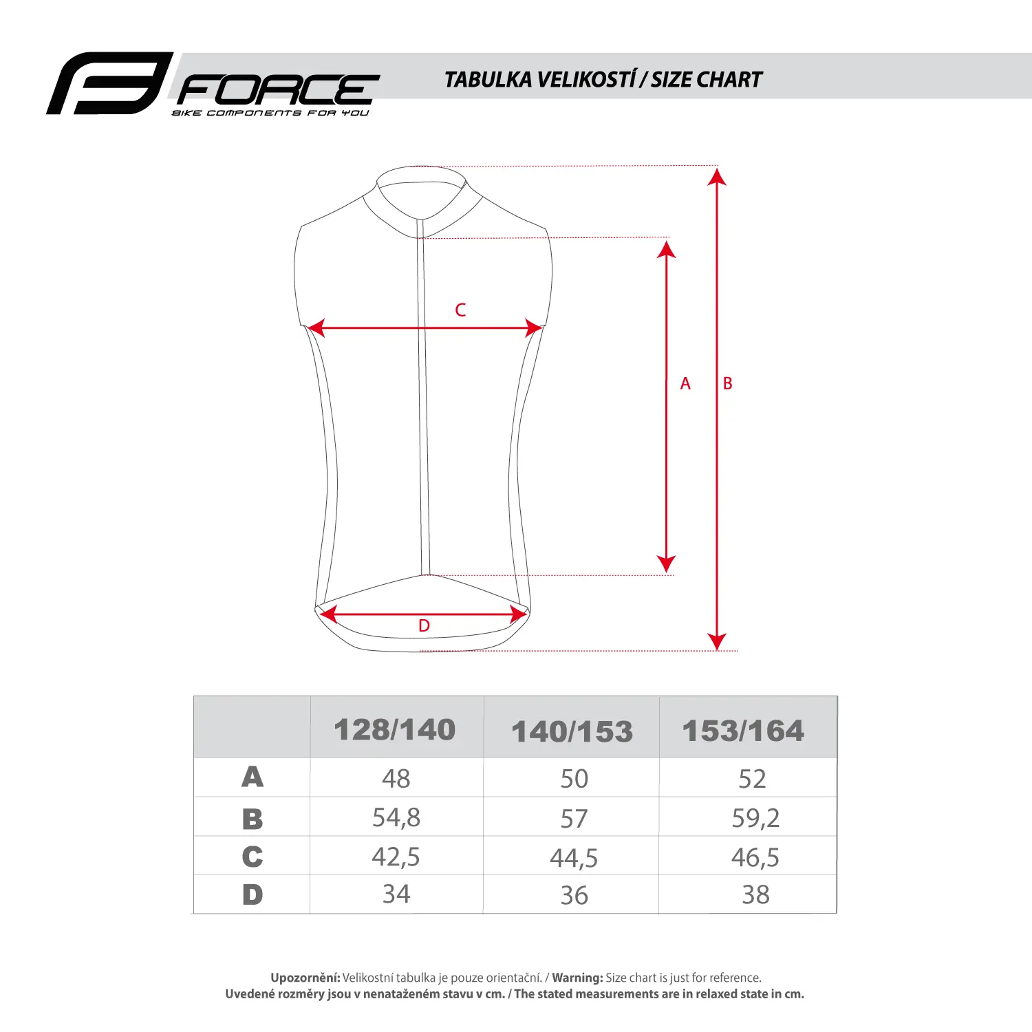 vesta FORCE WINDPRO KID, plná záda, fluo 154-164 - Obrázek 2