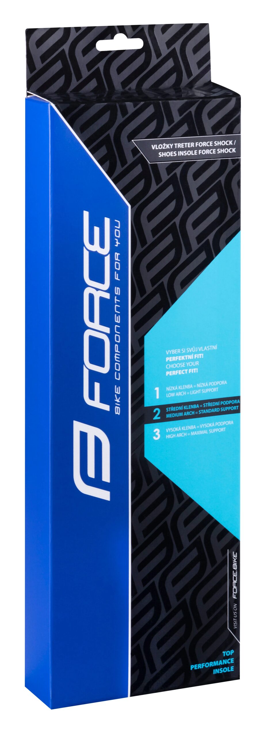 vložky treter FORCE SHOCK MEDIUM černo-modré 38-39 - Obrázek 2